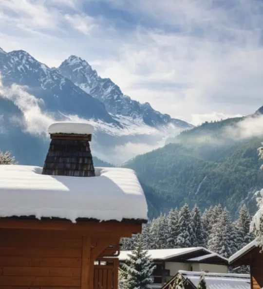 Skigebiet Argentière im Winter