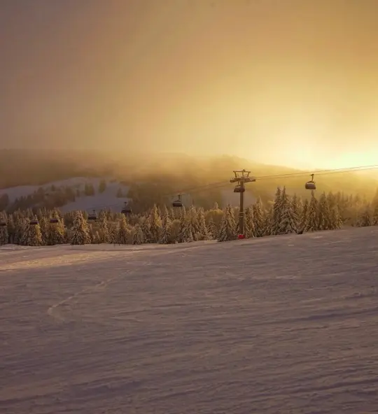 Ski resort Feldberg in winter