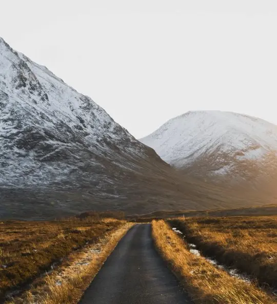 Ski resort Glencoe Mountain in winter