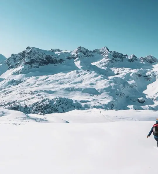 Ski resort Lech in winter