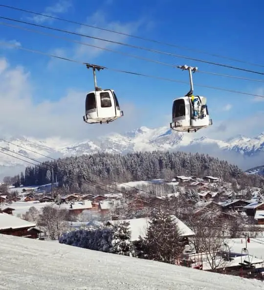 Ski resort Megeve in winter