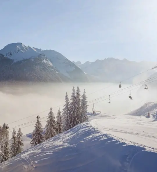 Ski resort Morzine in winter