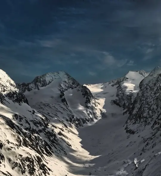 Ski resort Obergurgl-Hochgurgl in winter