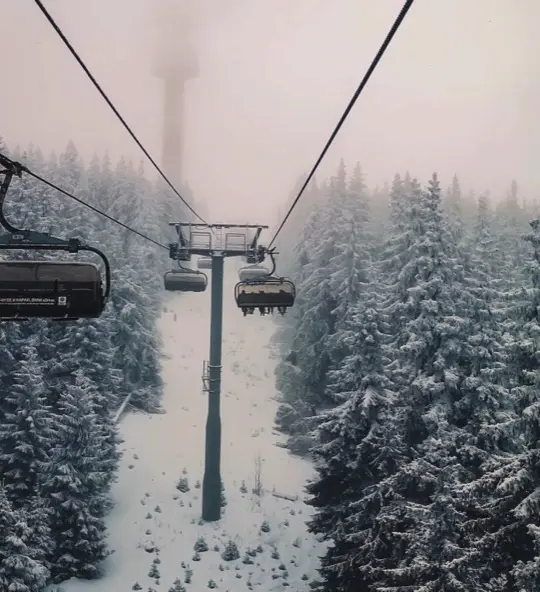 Ski resort Pamporovo in winter