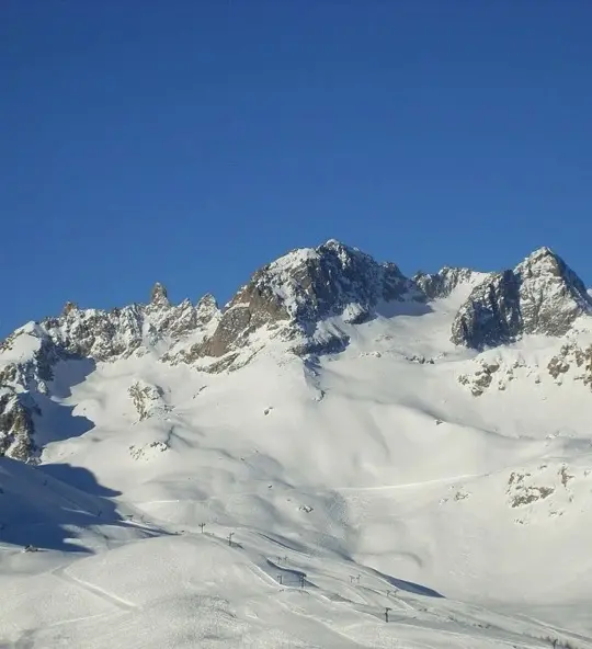 Ski resort Serre Chevalier in winter