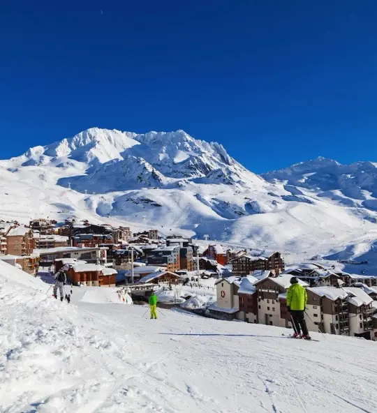 Ski resort Val Thorens in winter