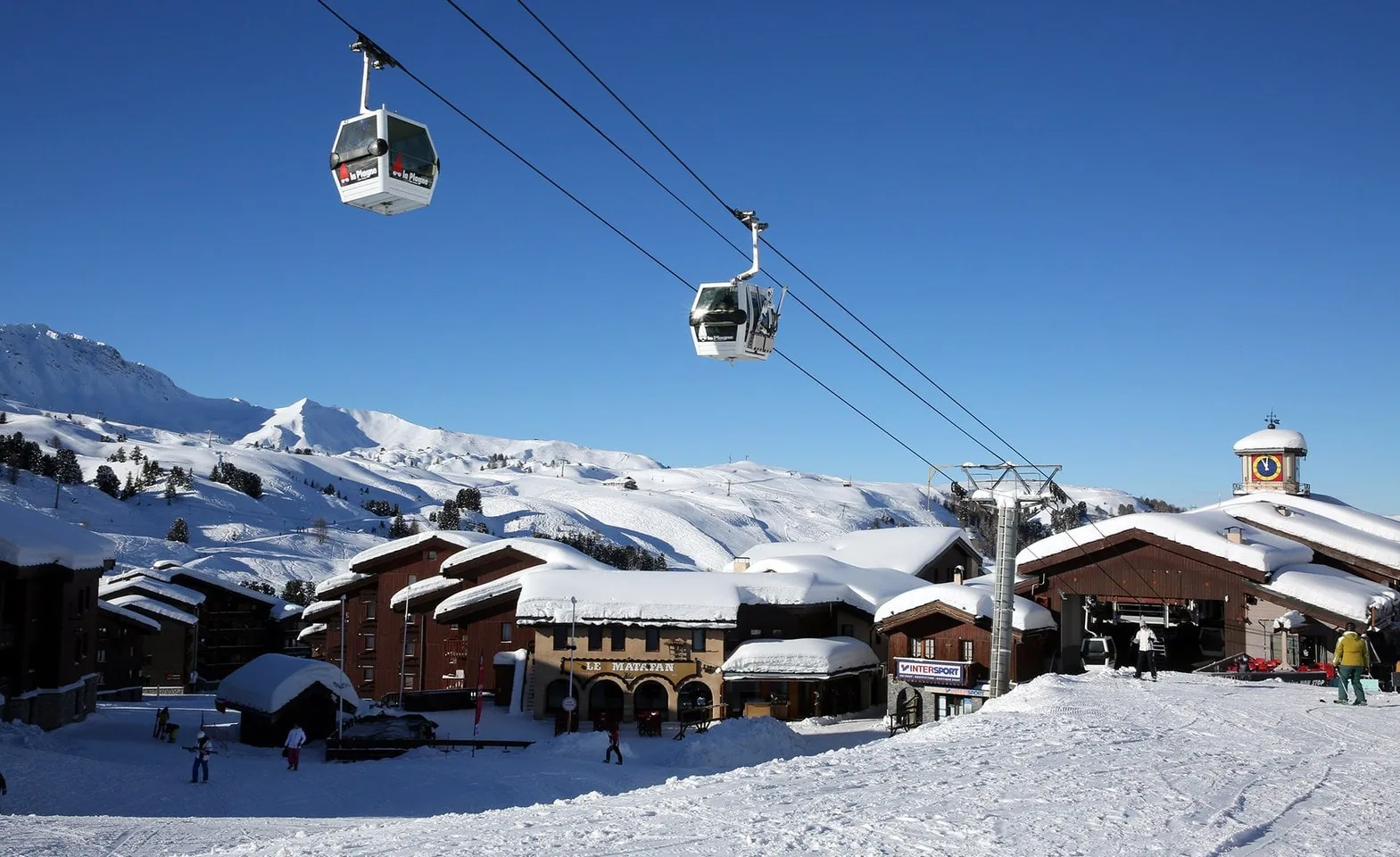 Ski lessons La Plagne Belle Plagne
